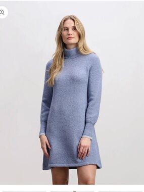 Hatley Swing Sweater Dress - Light Denim
